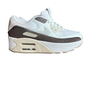Nike‎ Air Max 90 LV8 white/ baroque brown/photon dust womens size 9.5